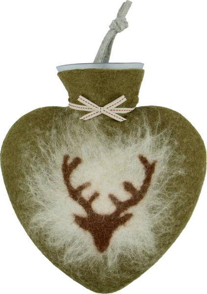Dorothee Lehnen Wärmeflasche Hirschkopf, 0.7 l, olive (0.70 l)
