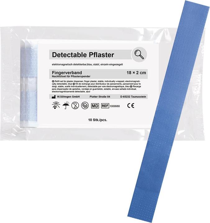 Image du produit Söhngen Recharge pour distributeur de sparadrap, détectable, sparadrap pour les doigts, 18x2cm, 10 pcs (10 x)
