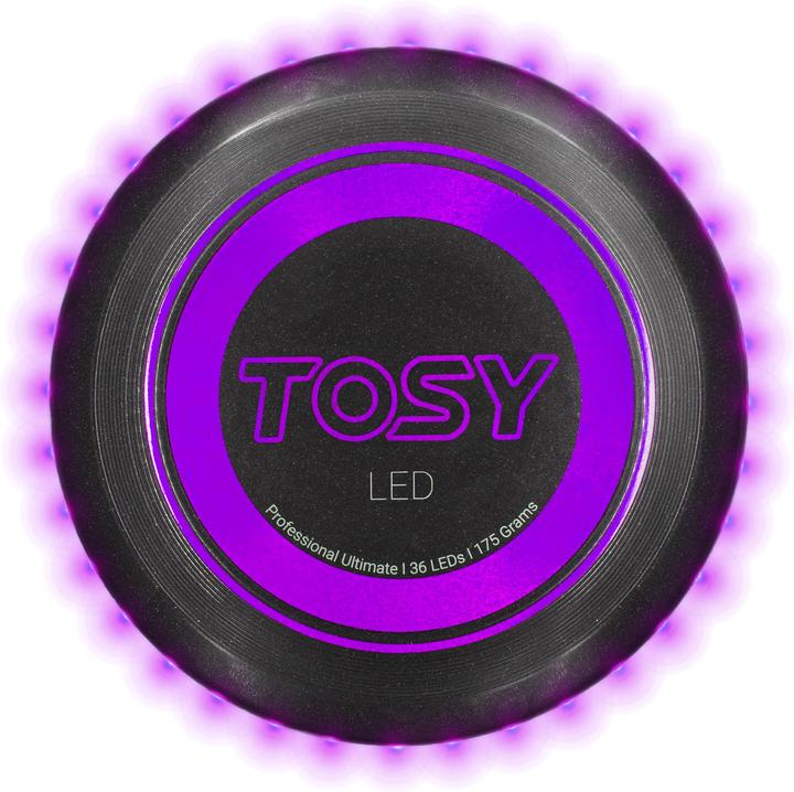 Actual product image Tosy Frisbee purple LED