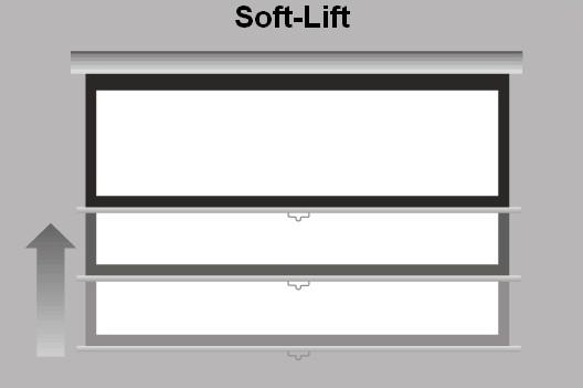 Produktbild Reflecta Crystal-Line Rollo Softlift - Leinwand - Deckenmontage möglich, geeignet für Wan (77.17", 1:1)