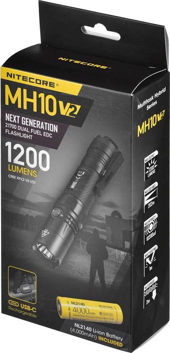 Image du produit Nitecore MH10 V2 - 1200 lumens (14.70 cm, 1200 lm)