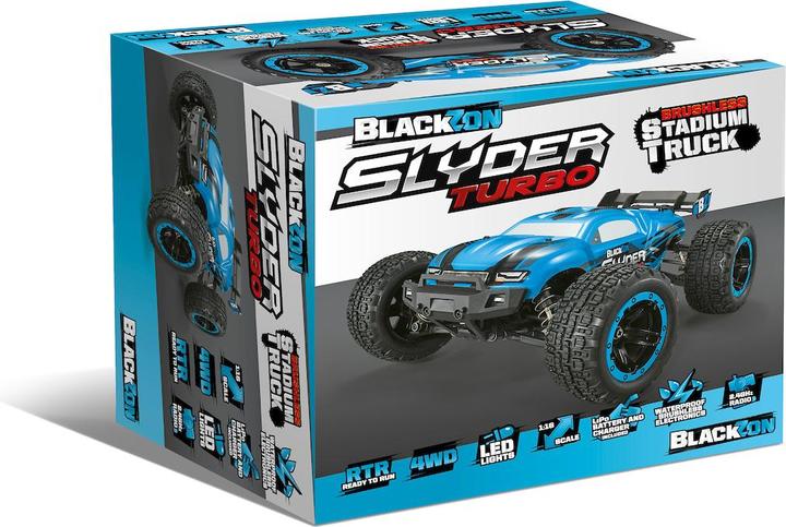 Produktbild Hama BLACKZON - Slyder ST Turbo 1/16 4WD 2S Brushless - Blue (540203) (RTR Ready-to-Run)