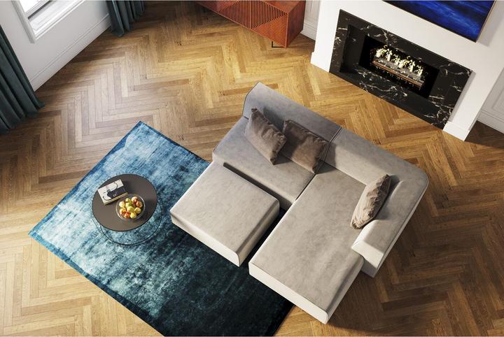 Produktbild Kare Design Ottomane Infinity Grau Rechts (Liege)