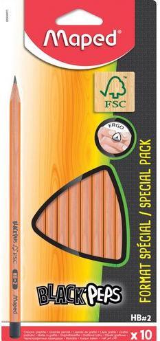 Actual product image Maped Pencil 850046FC Yellow HB (HB, 10 x)