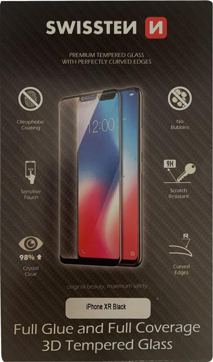 Actual product image Swissten Ultra Durable 3D Full Glue Glass (1 Piece, Apple iPhone XR)