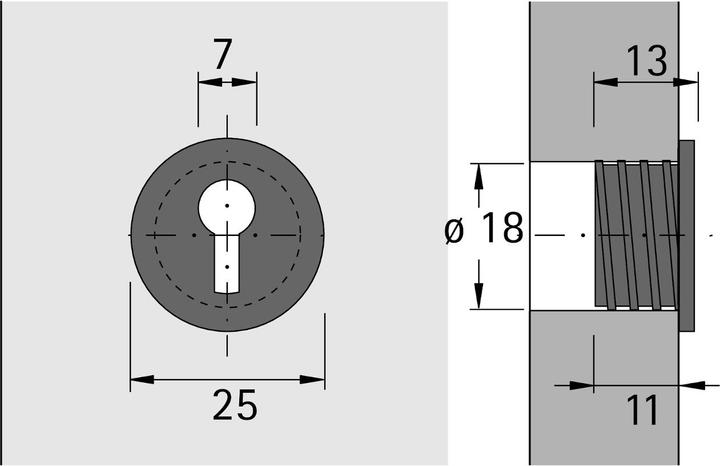 Produktbild Hettich Schlüsselschilder (Einsteckschloss)