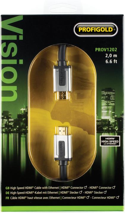 Actual product image Profigold SKY High-Speed HDMI Cable with Ethernet (2 m, HDMI)