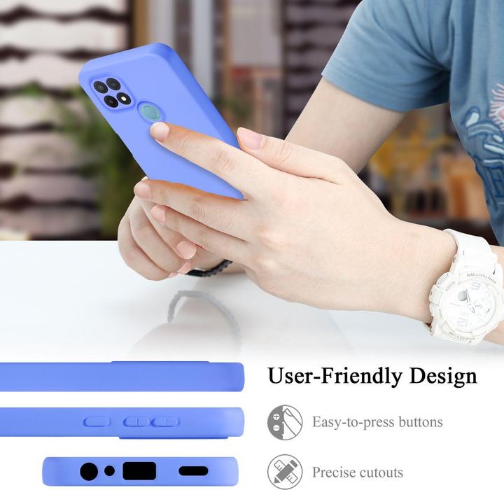 Immagine prodotto Cadorabo Custodia per OPPO A15 / A15s in TPU con design a protezione dei liquidi (Oppo A15)