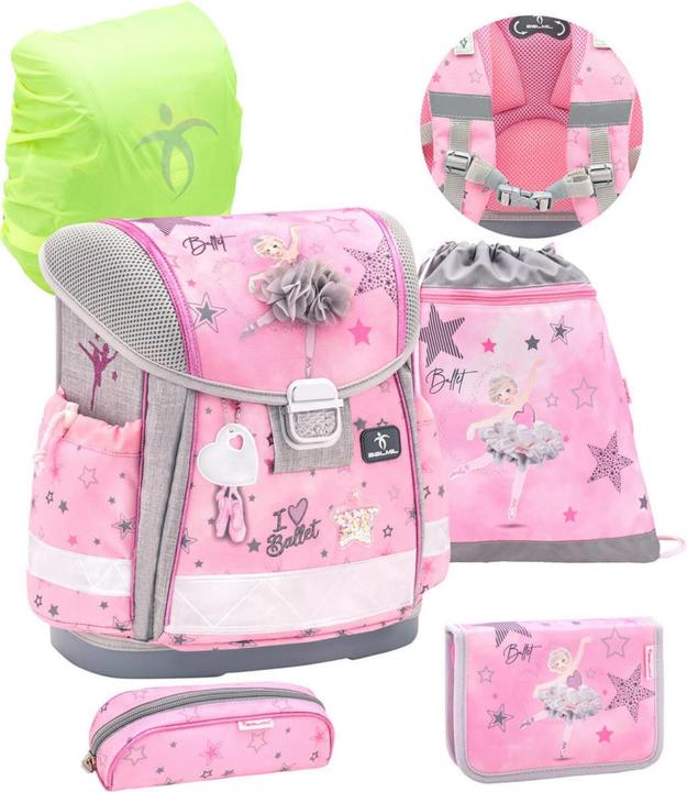 Belmil CLASSY Schulrucksack 5-teiliges-Set Ballet Light (19 l)