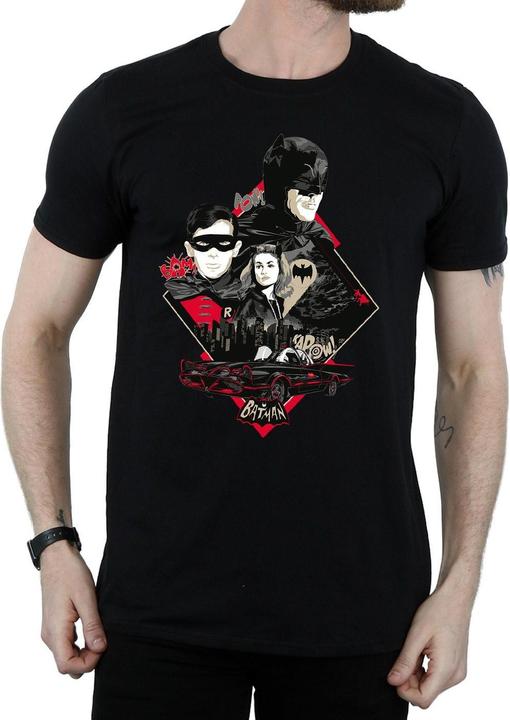 Produktbild Batman TV Serie Charakter Skyline TShirt (XL)
