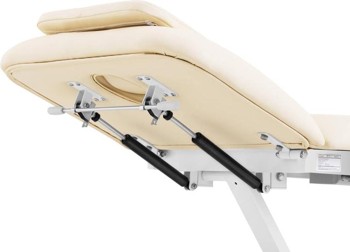 Produktbild Physa Massageliege elektrisch Massagebank Therapieliege 200 kg beige Fusspedal Räder
