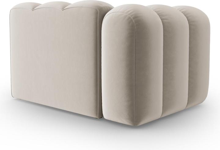 Actual product image Micadoni Velvet Modul Left, "Lupine", 1 Seat, 115x95x70Made in Europe (2 person sofa, 3-seater, 4-seater)