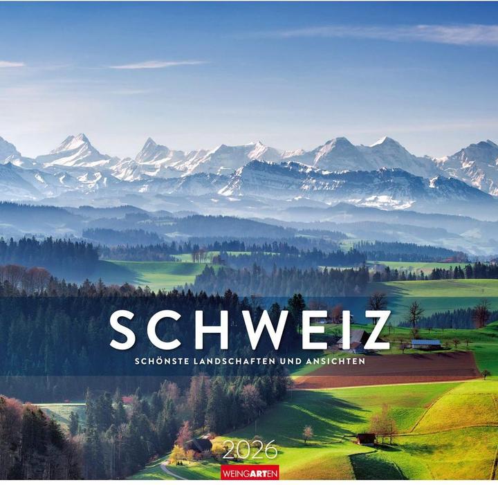 Produktbild Schweiz Kalender 2026 - Schönste Landschaften und Ansichten (48 x 46 cm, Deutsch)