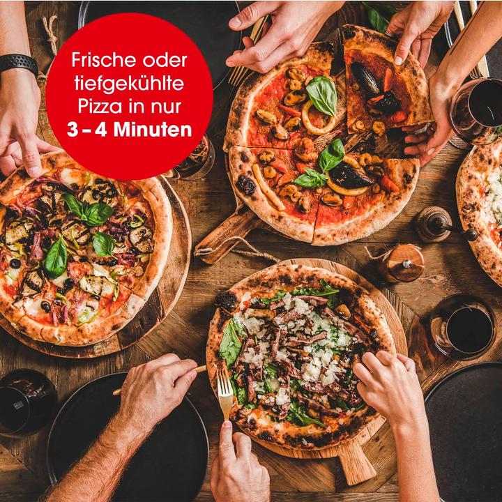 Image du produit Gourmetmaxx Four à pizza Ø 30 cm, Rouge