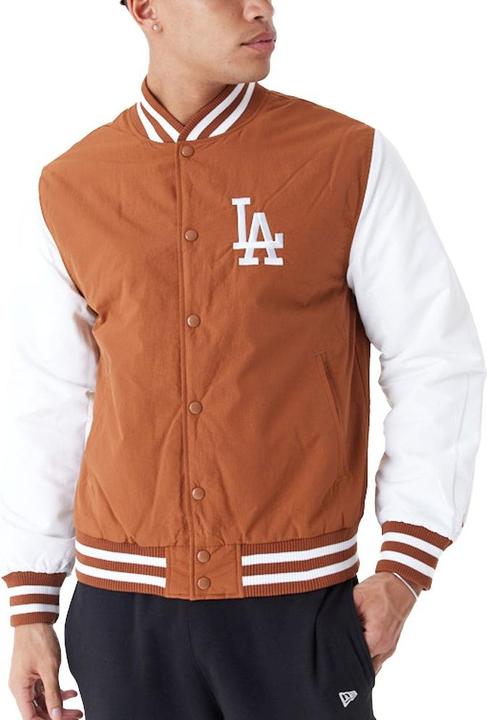 New Era College Bomber Jacke - BACKPRINT LA Dodgers - L (L)