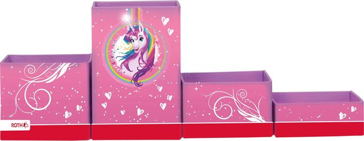 Actual product image Roth Pencil holder set with 4 foldable boxes, unicorn portrait