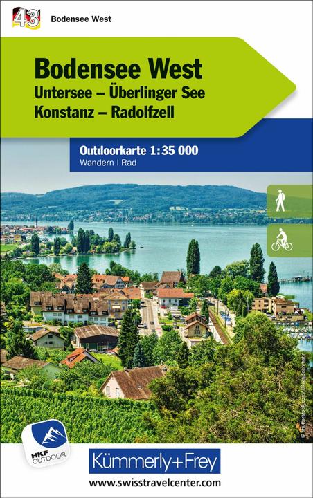 Produktbild Bodensee West Nr. 43 Outdoorkarte Deutschland 1:35 000
