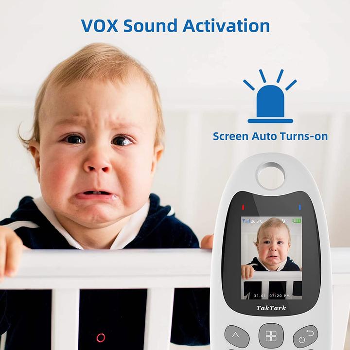 Immagine prodotto TakTark Baby Monitor con telecamera da 2 pollici (Video e audio, 260 m)