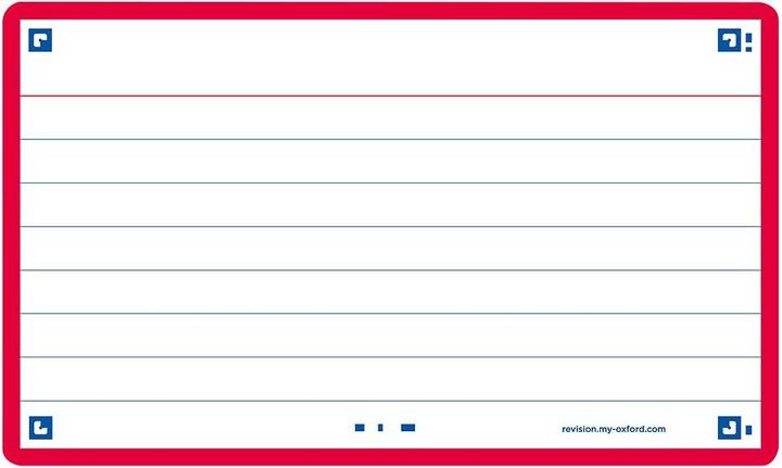 Image du produit Oxford 80 flashcards FLASH 2.0 - 7 (A7, 80 x)