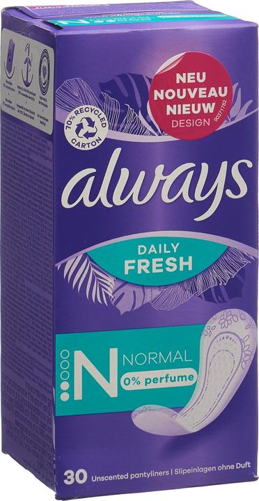 Actual product image Always Daily Fresh Normal 0 % (30 x, Panty liners)