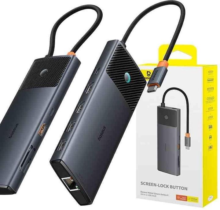 Actual product image Baseus USB-C Hub (USB-C, 9 Ports)