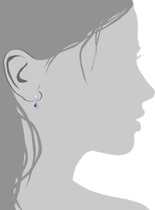 Immagine prodotto Amor Questi orecchini alla moda lunghi circa 20 mm sono realizzati in argento sterling 925. (Argento)