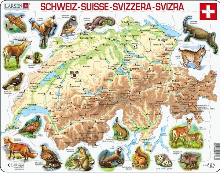 Larsen Schweiz Physisch mit Tieren (75 pezzi)