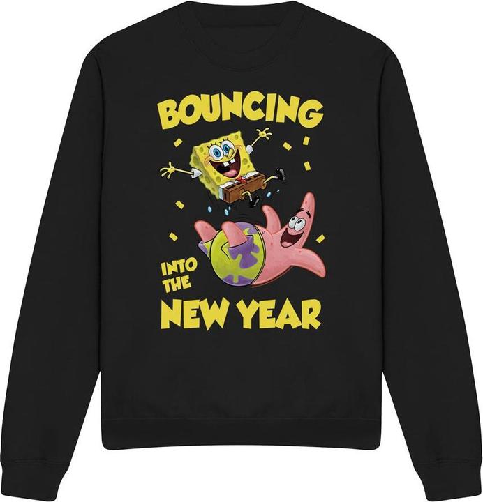 Produktbild Spongebob Squarepants Bouncing Into The New Year Sweatshirt (XL)