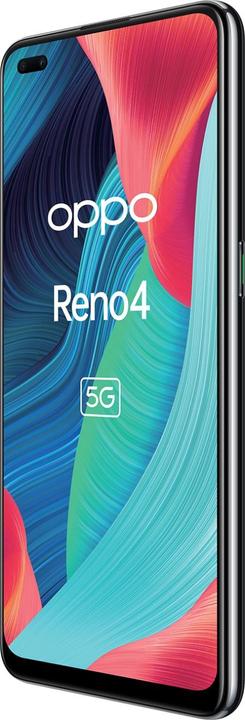 Produktbild OPPO Reno4 (128 GB, Space Black, 6.40", Dual SIM, 48 Mpx, 5G)