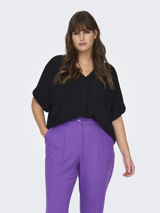 Produktbild Only Curvy V-Ausschnitt Viskose Oberteil (52)