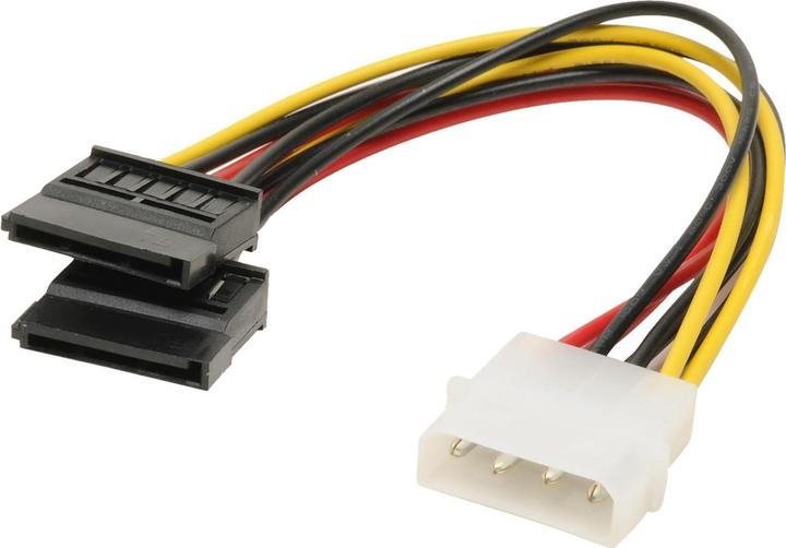 Shiverpeaks S/CONN maximum connectivity Power Adapter, 4-pin 5.25 Power mâle vers 2x 15-pin S-ATA, 0,13m