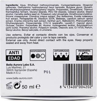 Actual product image Bella Aurora SPLENDOR 10 tratamiento anti-edad SPF20 50 ml (50 ml, Day cream, SPF 20)