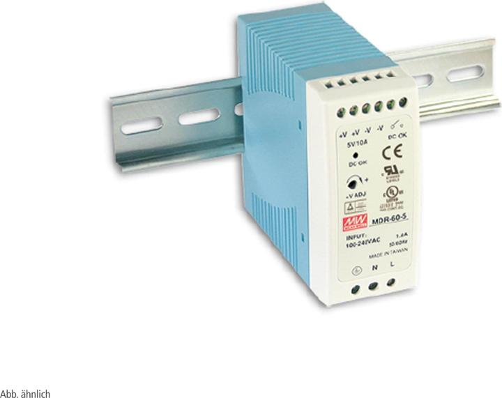 Actual product image MeanWell MEAN WELL DIN rail switch-mode power supply MDR-60-24, 24 V-/2.5 A