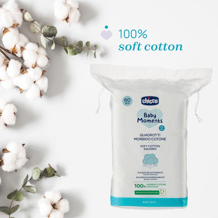 Produktbild Chicco Wattepads (Monatsbox, 60 Stück)