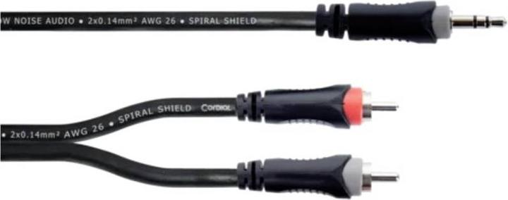 Image du produit Cordial 14857 Klinke / Cinch Audio Y-Adapter (1x Klinkenstecker 3.5 mm - 2x Cinc (5 m, 2,5 mm, RCA)