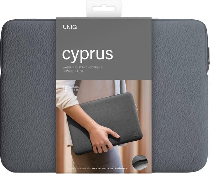 Produktbild Uniq neoprene laptop Sleeve 16" Cyprus Water-Resistant Onyx (16")