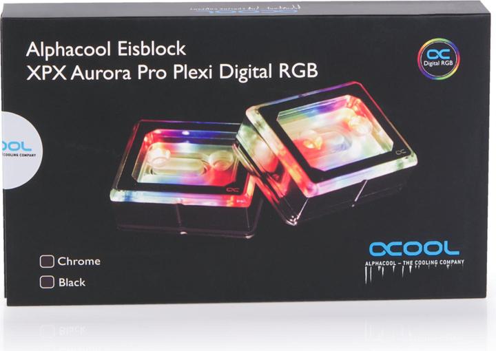 Actual product image Alphacool Alphac Eisblo XPX Pro Aurora Light Plexi