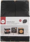 Actual product image Rayher Folding box, black, 6 pieces (Gift box, 6 x)