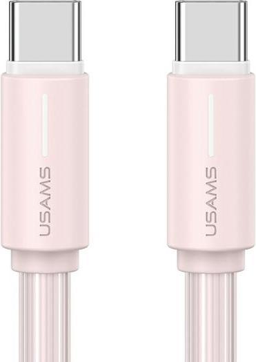 Image du produit Usams Câble USB-C/USB-C 1m SJ734 różowy/pink YU Series SJ734USB04 (US-SJ734) (1 m, 60 W)