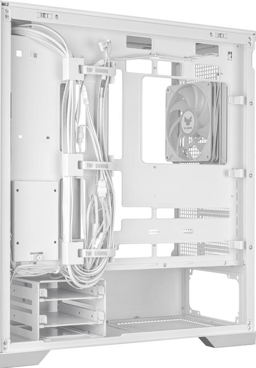 Actual product image ASUS TUF Gaming GT302 TG ARGB White (mATX, Mini-ITX, ATX)
