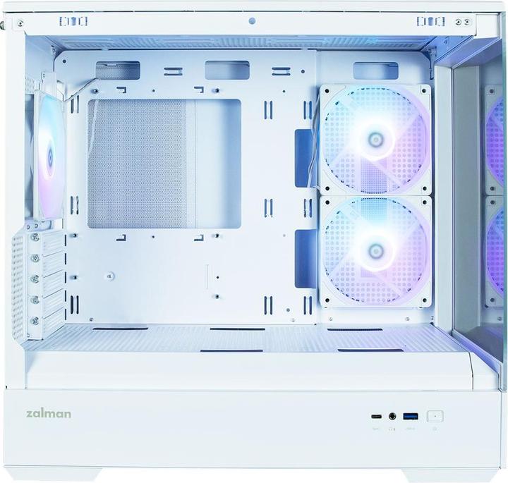 Image du produit Zalman GHE P30 V2 micro-ATX Boîtier en verre trempé Panoramic View - Blanc (mATX)