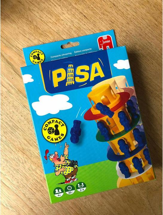 Actual product image Jumbo Tower of Pisa Travel Games (German, French, English)