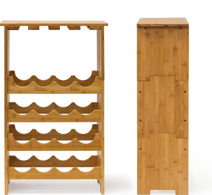 Produktbild Relaxdays Bambus (50 x 24 x 84 cm, 16 Fl.)
