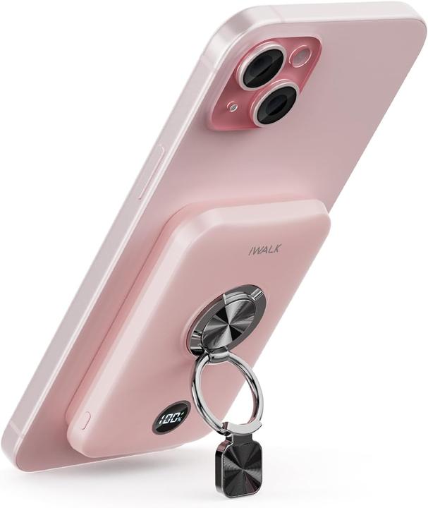 Actual product image iWalk PowerGrip 10000 PNK (10000 mAh, 20 W, 20 Wh)