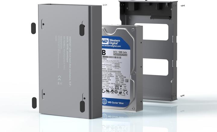 Produktbild Digitus USB 3.0 Festplattengehäuse, 3,5", SATA, 16TB, Aluminium (3.5")