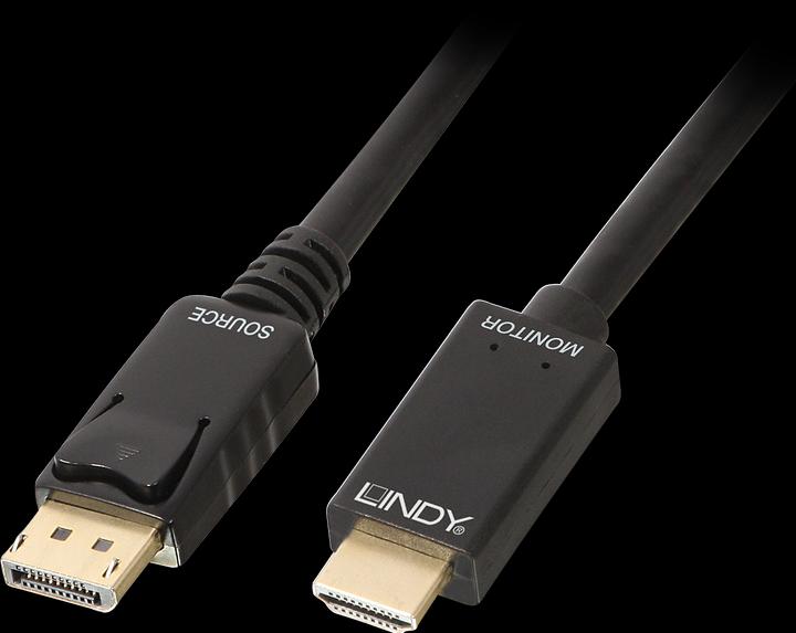 Lindy DisplayPort — HDMI (Typ A) (2 m, HDMI, DisplayPort)