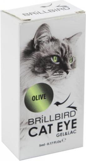 Immagine prodotto BrillBird Gel&Lac per occhi di gatto "oliva" -5ml (Verde oliva, Smalto per unghie effetto gel)