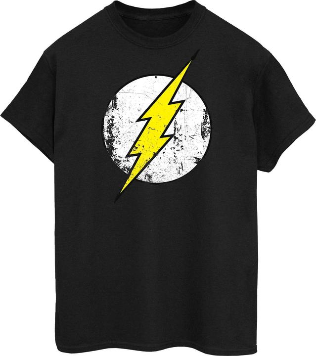 Immagine prodotto The Flash Distressed Logo Boyfriend Fit Maglietta Ampia Donna (S)