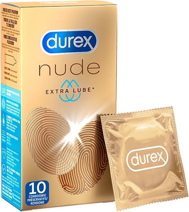 Produktbild Durex Condoms Nude Extra Lube 10st (10 Stk.)