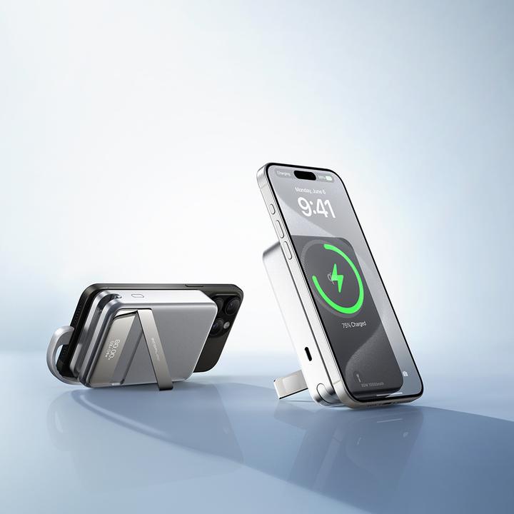 Produktbild EcoFlow RAPID Magnetic Powerbank silver 10.000mAh (10000 mAh, 65 W)